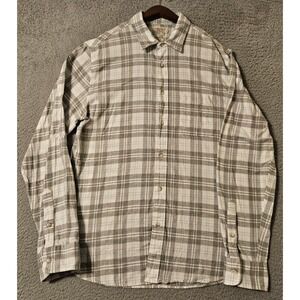 Faherty Shirt Mens Size Large Plaid Button Down Casual Organic Cotton